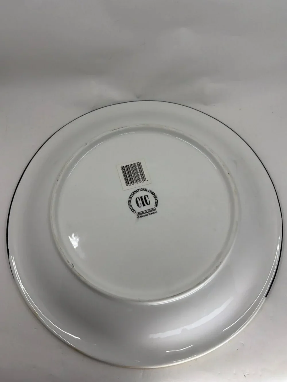 Certified International Corporation Becca Barton Midnight Tree Christmas Plate